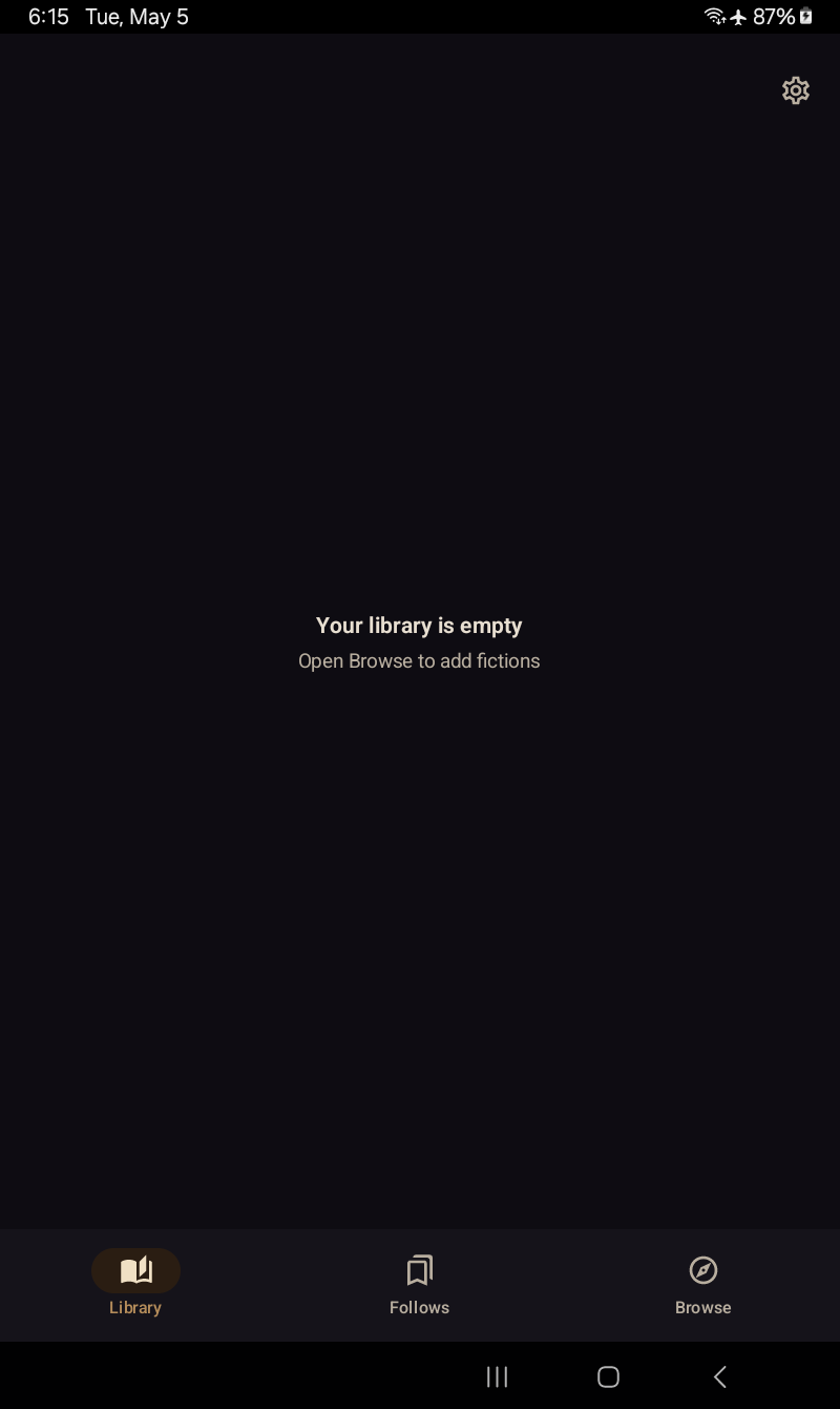 Library tab